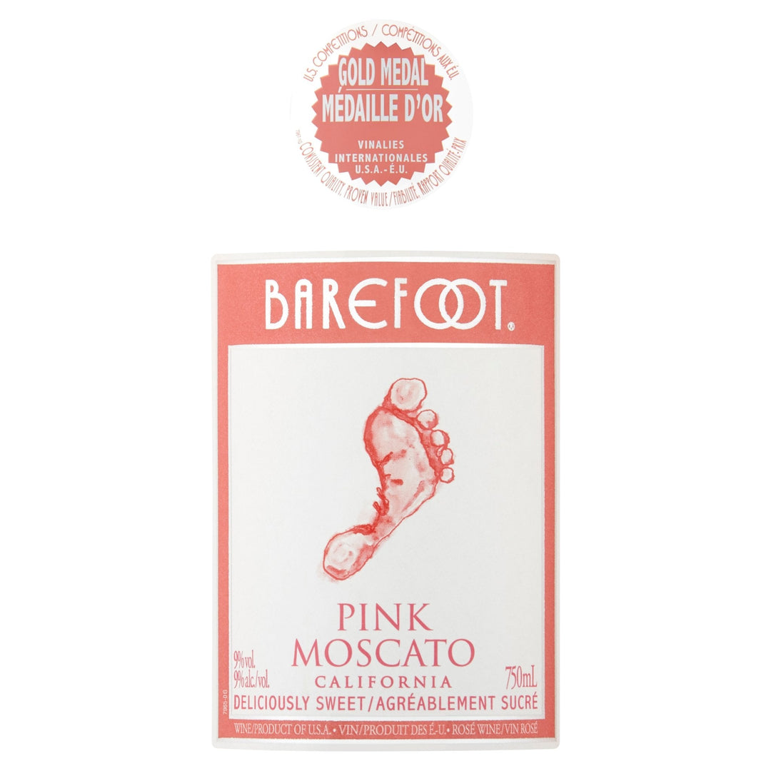 Barefoot Pink Moscato 750ml