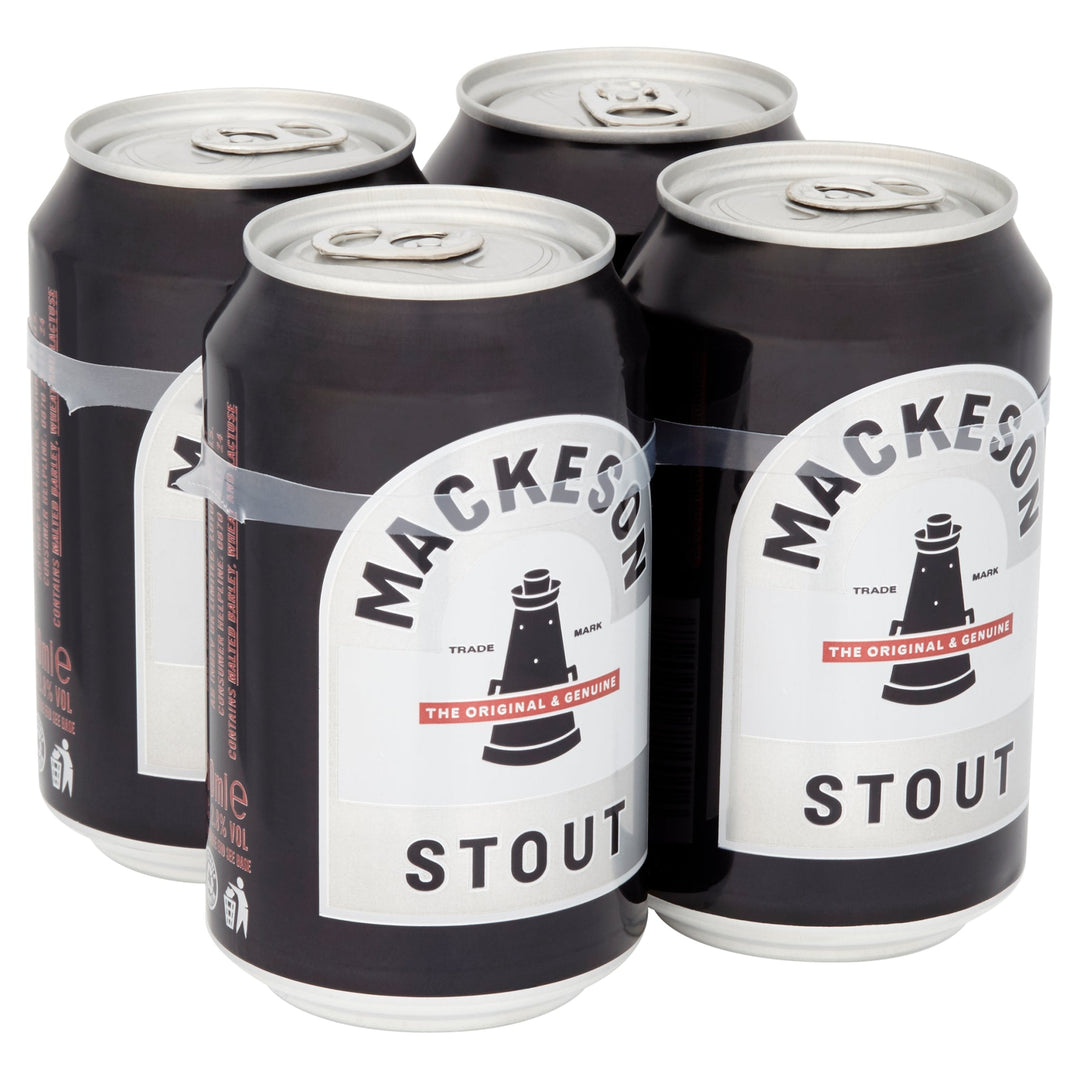 Mackeson Stout Beer Cans 4 x 330ml