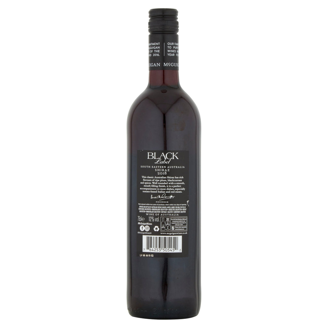 McGuigan Black label Shiraz 75cl - Wine - Discount My Drinks