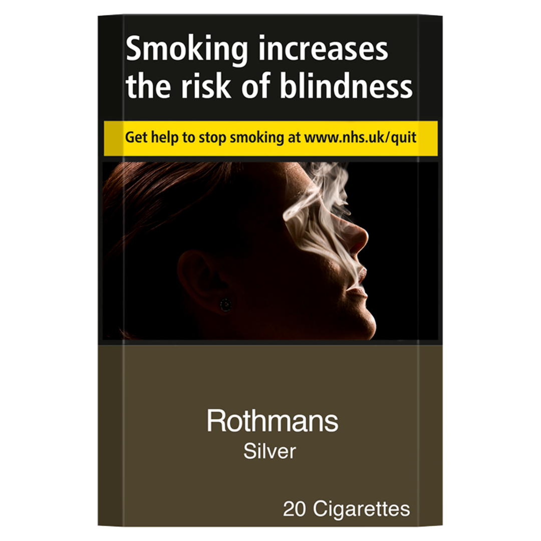 Rothmans King Size Silver 20 Cigarettes