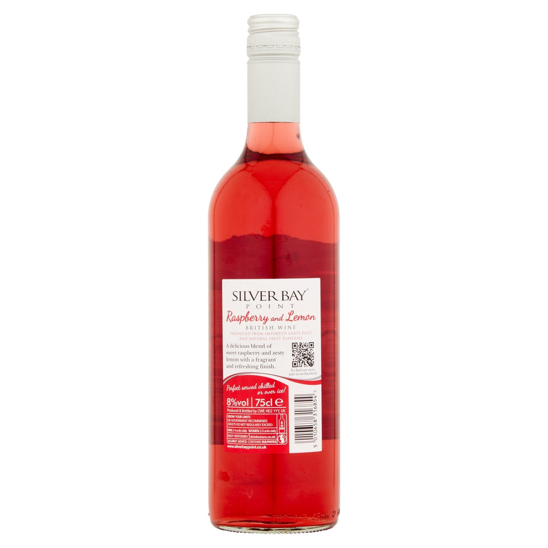 Silver Bay Point with Raspberry & Lemon 75cl - Wine - Discount My Drinks