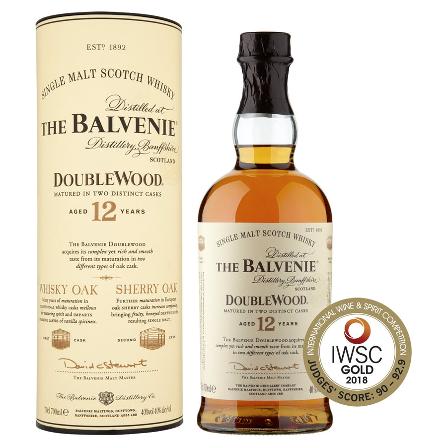 The Balvenie Double Wood 12 Year Old Single Malt Scotch Whisky 70cl - Whisky - Discount My Drinks