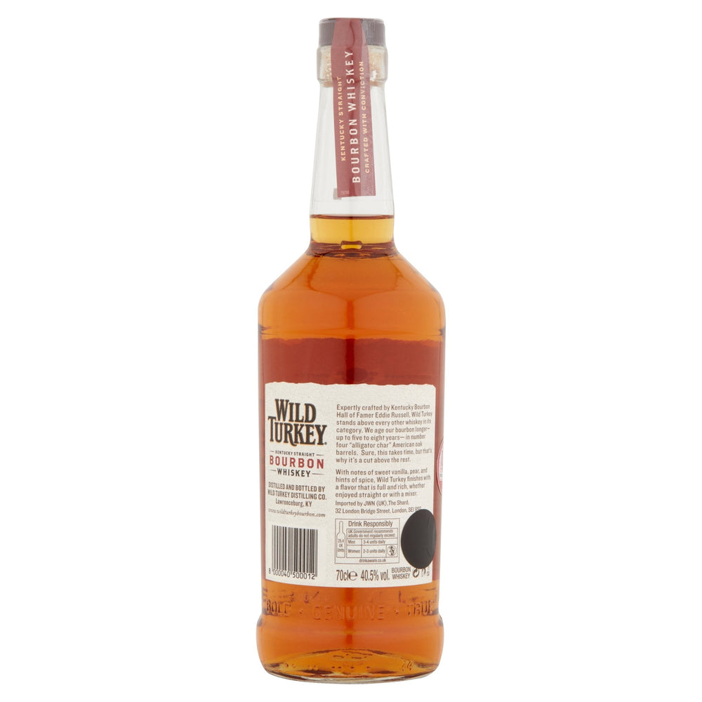 Wild Turkey Kentucky Straight Bourbon Whiskey 70cl - Whiskey - Discount My Drinks